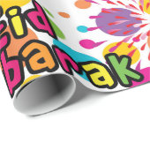 Eidムバラクのしぶきのギフト用包装紙 ラッピングペーパー (ロールコーナー)