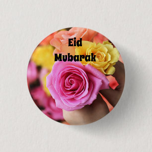 Eidムバラクのカラフルなバラボタン 缶バッジ