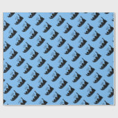 Eidムバラクのモスクのシルエット-包装紙 ラッピングペーパー (フラット)