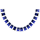 Eidムバラクの挨拶-パーティーの旗布の旗 バンティングフラッグ (全)