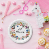 EIDムバラクフローラリースプレート ペーパープレート (パーティー)