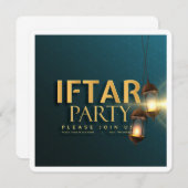 Eidムバラクラシッククラマダン挨拶カード 招待状 (正面/裏面)