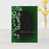 Eidムバラク-ラマダーンのkareem -挨拶 カード (黄色い花)