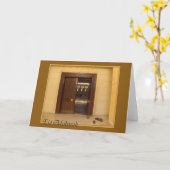 Eidムバラク-ラマダーンKareem カード (黄色い花)