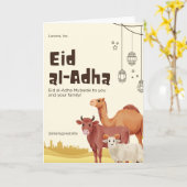 eid カード (黄色い花)