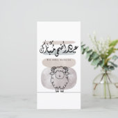 Eid Adha Mubarak Arabic Calligraphy Wall Art  サンキューカード (スタンド正面)