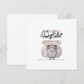 Eid Adha Mubarak Arabic Calligraphy Wall Art  サンキューカード (正面/裏面)