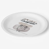 Eid Adha Mubarak Arabic Calligraphy Wall Art ペーパープレート (アングル)