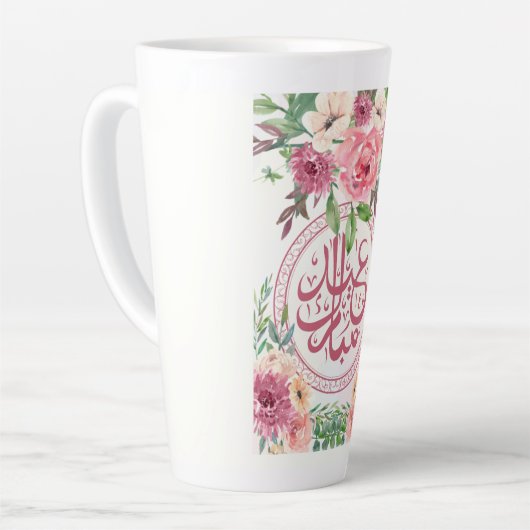 EID AL ADHA ARABIC GREETING MUG カフェラテマグ (左アングル)