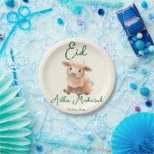 Eid  Al Adha Beige Cute  Sheep Dinner  ペーパープレート (パーティー)