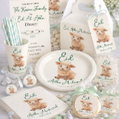 Eid Al Adha Beige cute Sheep Party ラウンドシール
