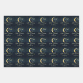 Eid  Al Adha Dark Blue Sheep ラッピングペーパーシート (正面2)