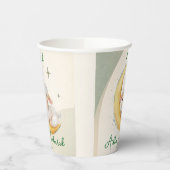 Eid  Al Adha Dusty Green Cute Sheep Dinner  紙コップ (左)