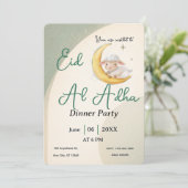 Eid  Al Adha Dusty Green Sheep Dinner Party 招待状 (スタンド正面)