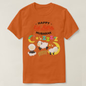 Eid Al Adha Eid Mubarak Happy Eid Day Muslim Tシャツ (デザイン正面)