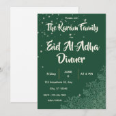 Eid  Al-Adha Green Dinner  招待状 (正面/裏面)
