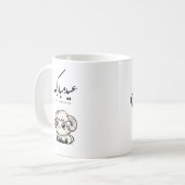 Eid al-Adha Mubarak Arabic Calligraphy コーヒーマグカップ (正面左)
