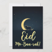 Eid Al Adha Mubarak Elegant Sheep Greeting Card  招待状 (正面)