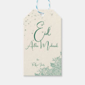 Eid  Al Adha Personalized Eid Mubarak Muslim ギフトタグ (正面)