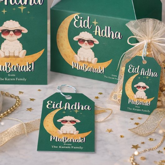Eid Al Adha Personalized Eid Mubarak Muslim Gift ギフトタグ