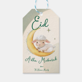 Eid Al Adha Personalized Eid Mubarak Muslim Gift  ギフトタグ