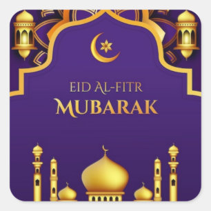 Eid Al-Fitrの挨拶 スクエアシール