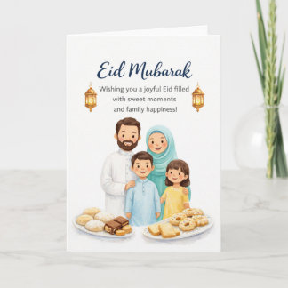 Eid al-Fitr Family Celebration Card カード