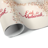 Eid Al-Fitr Mubarak flowers Wrapping Paper ラッピングペーパー (ロールコーナー)