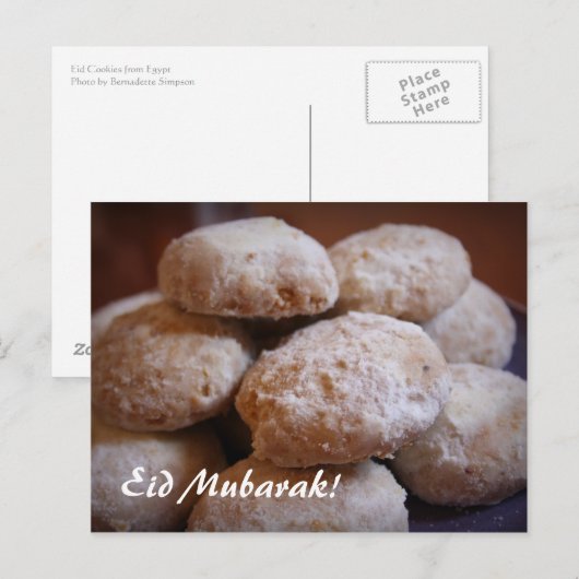 Eid Cookiesはがき ポストカード (正面/裏面)