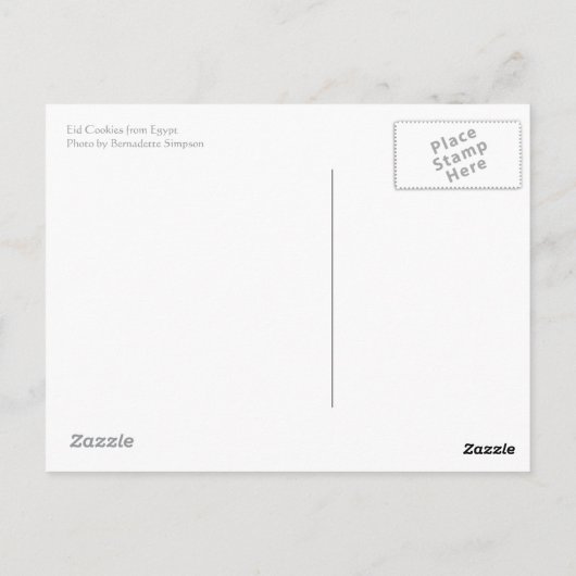 Eid Cookiesはがき ポストカード (裏面)