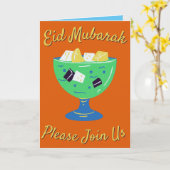 Eid Greeting Cardにご参加ください カード (黄色い花)