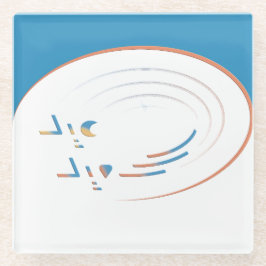 Eid、Joyのらせん状(枠) ガラスコースター