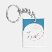 Eid、Joyのらせん状（枠） キーホルダー (正面左)