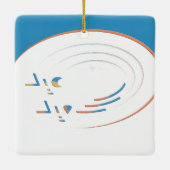 Eid、Joyのらせん状（枠） セラミックオーナメント (裏面)