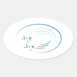 Eid、Joyのらせん状 楕円形シール