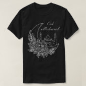 Eid MubarakからEid 祝 Al AdhaまたはEid Al Fi Tシャツ (デザイン正面)
