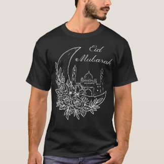 Eid MubarakからEid 祝 Al AdhaまたはEid Al Fi Tシャツ