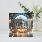 Eid Mubarakカスタマイズ可能グリーティング文字 シーズンカード (スタンド正面)