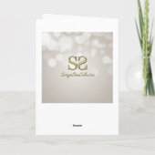 Eid Mubarak金ゴールドムーンスター-グリーティングカード シーズンカード (裏面)