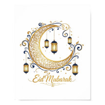 Eid Mubarak ゴールデン三日月