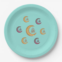 eid mubarak ペーパープレート عيد مبارك