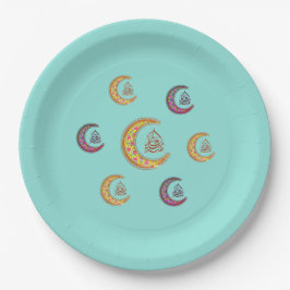 eid mubarak ペーパープレート عيد مبارك