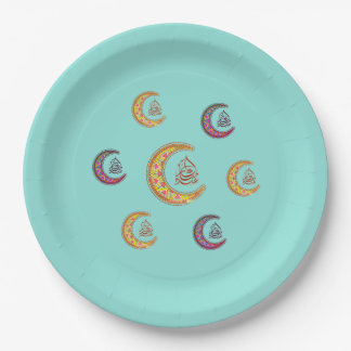 eid mubarak ペーパープレート عيد مبارك