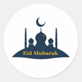 Eid Mubarak モスク 三日月 ステッカー