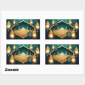 Eid Mubarak 長方形シール (シート)