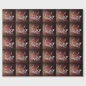 Eid Mubarak Arabic calligraphy ラッピングペーパー (フラット)