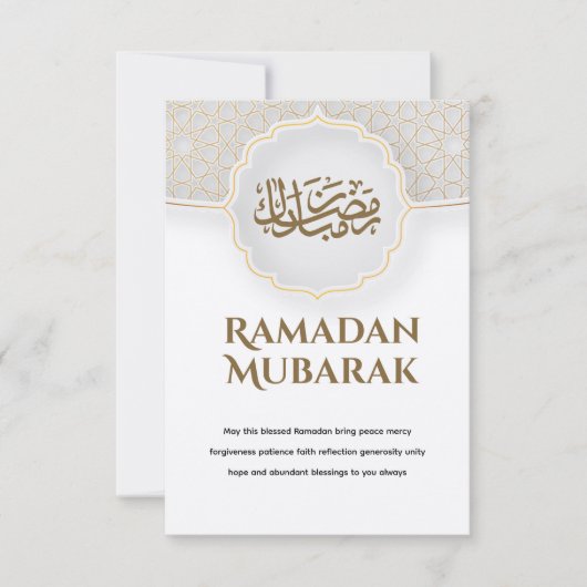 Eid Mubarak Card with Masjid カード (正面)