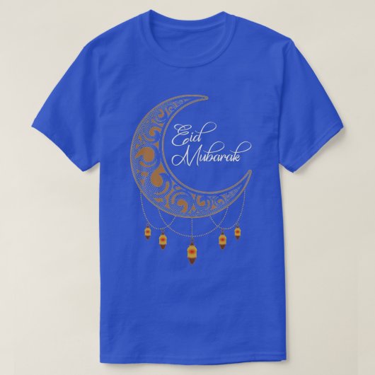 Eid Mubarak、Eid al-Fitr、Eid al-Adha Tシャツ (デザイン正面)