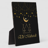 Eid Mubarak Eid Decorationsテーブル記号 フォトプラーク (側面)