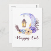 eid mubarak, Eid Ul Fitr ポストカード (正面/裏面)